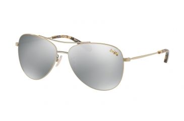 Image of Coach L1013 HC7079 Progressive Prescription Sunglasses HC7079-9322Z3-58 - Lens Diameter 58 mm, Frame Color Light Gold