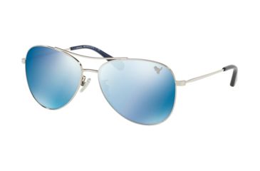 Image of Coach L1013 HC7079 Progressive Prescription Sunglasses HC7079-900155-58 - Lens Diameter 58 mm, Frame Color Silver