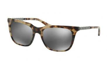 Image of Coach L1025 HC8236 Prescription Sunglasses, 56mm, Grey Green Tort, HC8236-55186G-56-SV