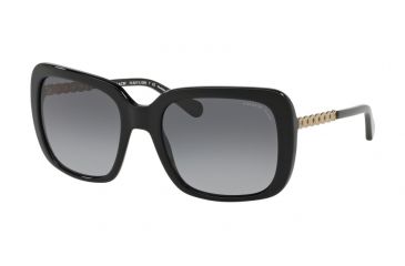 Image of Coach L1026 HC8237 Bifocal Prescription Sunglasses HC8237-5002T3-57 - Lens Diameter 57 mm, Frame Color Black