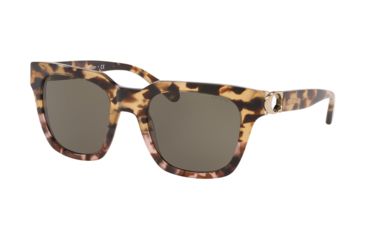 Image of Coach L1029 HC8240F Sunglasses 55583-52 - , Smoke Solid Lenses