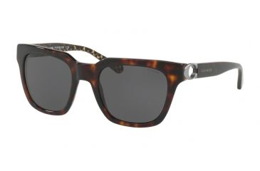 Image of Coach L1029 HC8240F Sunglasses 550787-52 - Dark Tortoise Frame, Dark Grey Solid Lenses