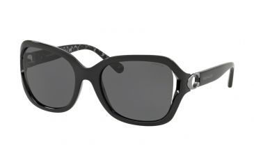 Image of Coach L1030 HC8238 Progressive Prescription Sunglasses HC8238-551087-57 - Lens Diameter 57 mm, Frame Color Black