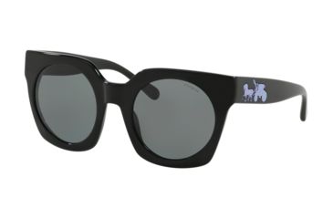 Image of Coach L1047 HC8250 Sunglasses - Women's 500387-51 - , Dark Gray Lenses