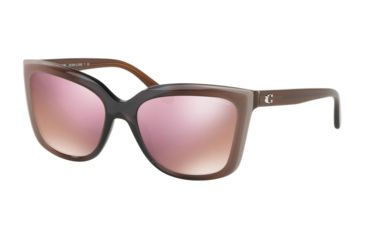 Image of Coach L1059 HC8261 Sunglasses 55345R-56 - , Pink Mirror Lenses