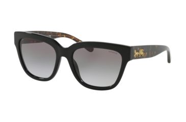 Image of Coach L1082 HC8262 Prescription Sunglasses, 55mm, Black, HC8262-500211-55-SV