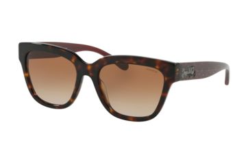 Image of Coach L1082 HC8262 Prescription Sunglasses, 55mm, Tortoise, HC8262-512013-55-SV
