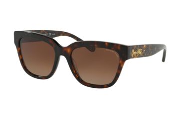 Image of Coach L1082 HC8262 Prescription Sunglasses, 55mm, Tortoise, HC8262-5120T5-55-SV
