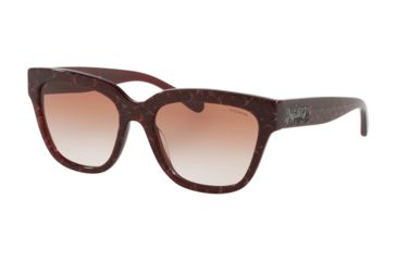 Image of Coach L1082 HC8262 Prescription Sunglasses, 55mm, Burgundy Glitter, HC8262-554513-55-SV
