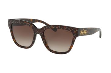 Image of Coach L1082 HC8262 Prescription Sunglasses, 55mm, Tortoise Glitter, HC8262-554713-55-SV