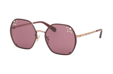 Image of Coach L1090 HC7095H Sunglasses 93316G-57 - , Burgundy Lenses
