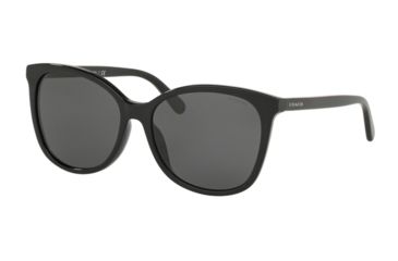 Image of Coach L1101 HC8271U Progressive Prescription Sunglasses, 57mm, Black, HC8271U-500287-57-PRO