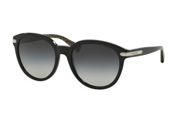 Image of Coach L111 HC8140 Single Vision Prescription Sunglasses HC8140-526111-55 - Lens Diameter 55 mm, Frame Color Black/Black Military Sig C
