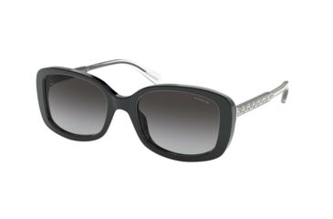 Image of Coach L1121 HC8278F Sunglasses 50028G-55 - , Dark Grey Gradient Lenses