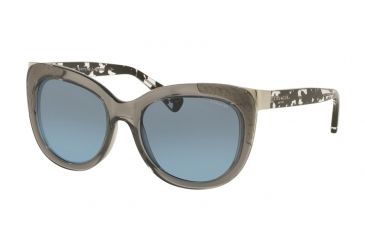 Image of Coach L152 HC8171 Single Vision Prescription Sunglasses HC8171-536817-56 - Lens Diameter 56 mm, Frame Color Dark Gray Crystal/Black Crystal Mosaic