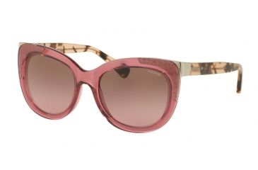 Image of Coach L152 HC8171 Single Vision Prescription Sunglasses HC8171-537114-56 - Lens Diameter 56 mm, Frame Color Crystal Berry/Peach Tortoise