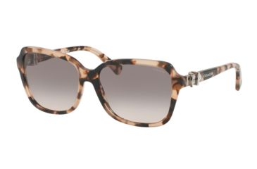 Image of Coach L1599 HC8179F Sunglasses 54033B-58 - Peach Tortoise Frame, Grey Peach Gradient Lenses