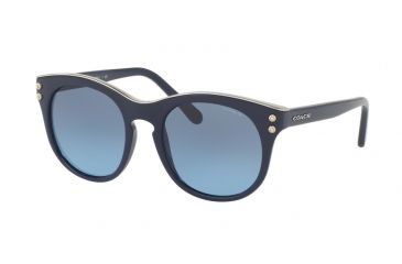 Image of Coach L1611 HC8190 Single Vision Prescription Sunglasses HC8190-542217-51 - Lens Diameter 51 mm, Frame Color Navy