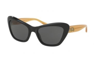 Image of Coach L1632 HC8205 Single Vision Prescription Sunglasses HC8205-544880-56 - Lens Diameter 56 mm, Frame Color Black Amber