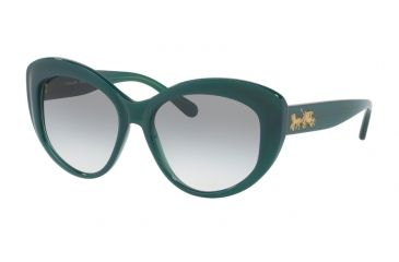 Image of Coach L1633 HC8206 Single Vision Prescription Sunglasses HC8206-54568E-55 - Lens Diameter 55 mm, Frame Color Teal