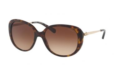Image of Coach L1651 HC8215 Single Vision Prescription Sunglasses HC8215-548513-57 - Lens Diameter 57 mm, Frame Color Dark Tortoise