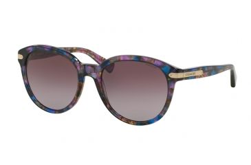 Image of Coach L554 HC8140F Progressive Prescription Sunglasses HC8140F-52888H-55 - Lens Diameter 55 mm, Frame Color Confetti Purple