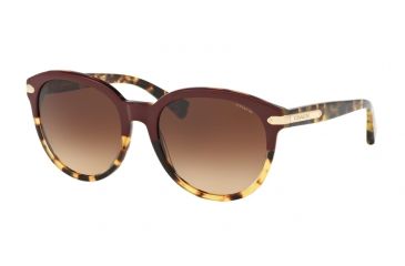 Image of Coach L554 HC8140F Progressive Prescription Sunglasses HC8140F-543713-55 - Lens Diameter 55 mm, Frame Color Burgundy Tortoise/Tortoise