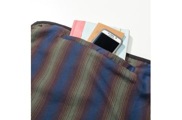 Image of Coalatree Azurite Meadow KachulaBlanket, Blue/ Green, 50 x 72 flat Blue-green-kachula