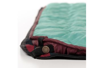 Image of Coalatree Emerald Lake Puffy Kachula Blanket, Green, 50 x 72 flat EMERALD-LAKE-GREEN-PUFFY-KACHULA