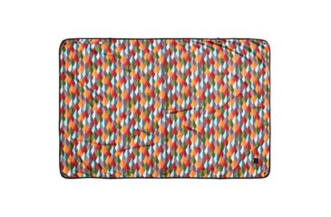 Image of Coalatree Grandview Kachula  Blanket, Red/Orange/Blue/Green, 50 x 72 flat Grandview-kachula