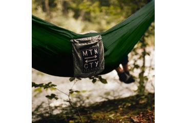 Image of Coalatree Loafer Single Hammock, Green/Gray GRN-LOAF-HAM