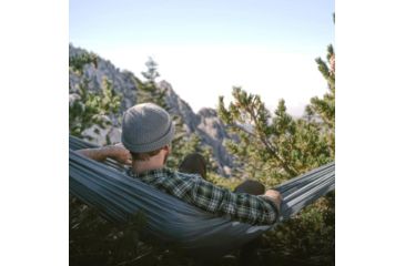 Image of Coalatree Loafer Single Hammock, Green/Gray GRN-LOAF-HAM