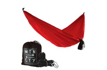 Image of Coalatree Loafer Single Hammock, Red/Black Loaf-Ham-Red