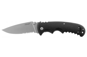 Image of Coast DX318 Double Lock Folding Knife CP 3.75 in Blade,Black,Clam 21484