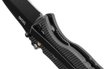 Image of Coast DX340 Tactical Folding Knife, 3.5in Blade, Black,Clam C19CP