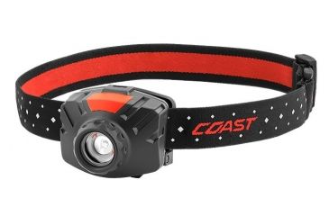 Image of Coast FL60 Wide Angle, 3xAAA, Flood Beam Headlamp CP 300 Lumens, Black, Clam 21322
