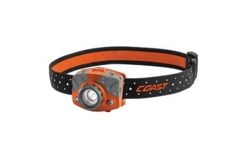 Image of Coast FL75 Dual Color Pure Beam Focusing Headlamp, 435 Lumens, 3 x AAA, Orange, 20616