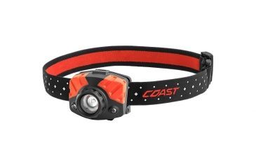 Image of Coast FL75R Rechargeable Pure Beam Focusing Headlamp, 530 Lumens, Li-Ion Pack/3 x AAA, Gift Box, Black, 21531