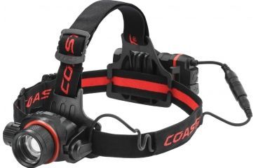 Image of Coast HL8R Rechargeable Pure Beam,4xAA, Focusing Headlamp CP 800 Lumens,Black,Clam 21343