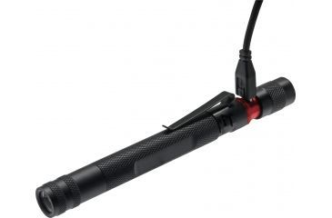 Image of Coast HP3R Rechargeable Focusing Penlight, 245 Lumens, Li-Polymer/2 x AAA,Black 20818