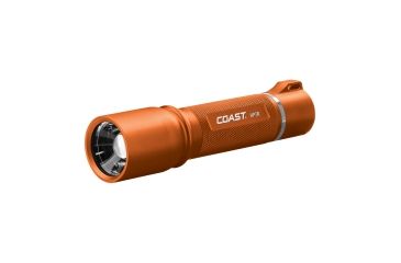 Image of Coast HP7R Rechargeable Long Distance Focusing Flashlight, 300 Lumens, Li-Ion Pack/4 x AAA, Orange, 21529