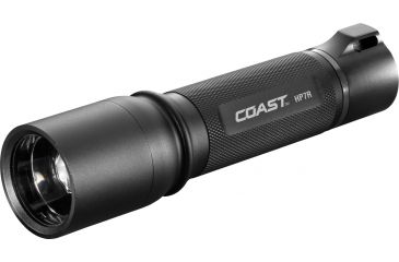 Image of Coast HP7R Rechargeable Long Distance Focusing Flashlight, 300 Lumens, Li-Ion Pack/4 x AAA, Black 19221