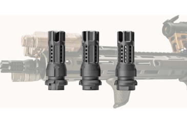 Image of Cobalt Kinetics RCB-KM Dead Air Keymo Muzzle Brake, .30 Caliber, 5/8x24, Nitride, Black, CK-RCB-KM-762