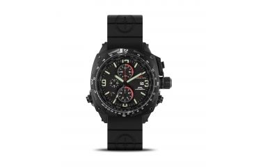 Image of Cobra 44mm Black Titanium Case, Black Dial, Black Rubber II Band