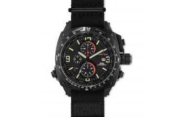 Image of Cobra 44mm Black Titanium Case, Black Dial, Nylon Black Band