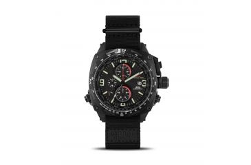 Image of Cobra 44mm Black Titanium Case, Black Dial, Nylon Black Band