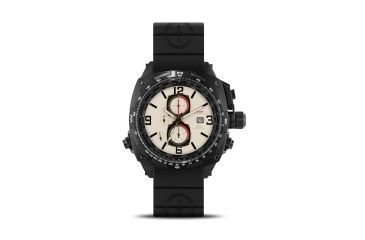 Image of Cobra 44mm Black Titanium Case, Tan Dial, Black Rubber II Band
