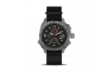 Image of Cobra 44mm Grey Titanium Case, Black Dial, Nylon Black Band