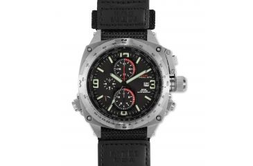 Image of Cobra 44mm Silver Titanium Case, Black Dial, Ballistic Velcro I