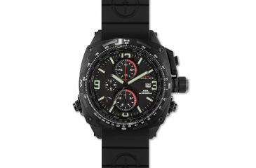 Image of Cobra 47.5mm Black Titanium Case, Black Dial, Black Rubber II Band